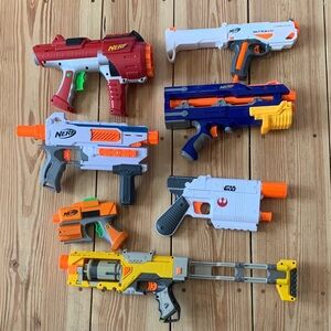 Bundle of Nerf Guns Spectre Star Wars Modulus Mediator Barrel Strike Dart Tag